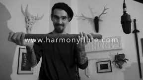 Carsten Klatte playing on 1.8 D key shakuhachi rosewood by HarmonyFlute workshop