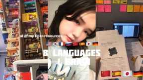 How I’m Learning 8 Languages at Once?🤍|8 Languages Before 18| (Part 1) |🇺🇸🇰🇷🇫🇷🇷🇺| (Part 2) |🇨🇳🇪🇸🇯🇵🇩🇪