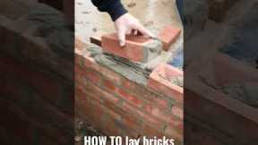 HOW TO lay a brick! #diy #bricklaying #construction #howto