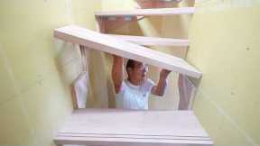 1-Week Challenge: 52-Year Carpenter vs. Pre-cut Stairs | New Build Season 6 Part 6