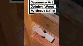 Master Joinery The Japanese Art of Joining Wood Without Nails! #short #japanese