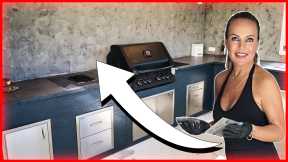 Create Stunning Concrete Walls for Your Outdoor Kitchen!