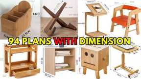 94 Easy woodworking project design ideas for beginners with measurements