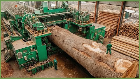 Inside the Largest Wood Sawmill Factory – How Plywood Is Made From Logs to Table (Full Process)