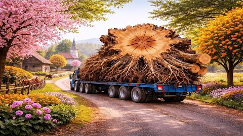 From an Abandoned Giant Tree Stump to a Stunning Piece of Furniture