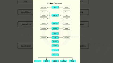 Python Roadmap for Beginners! 🐍 Learn Python Programming Basic Instructions Step-by-Step