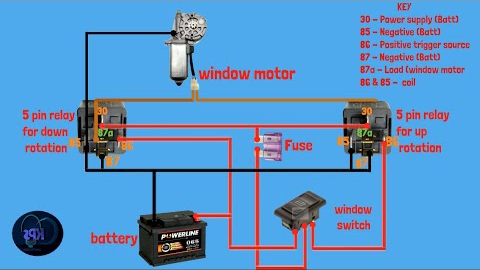 Car Window Motor Wiring Tutorial | Easy Step-by-Step Animation Guide