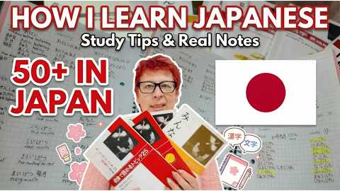 Learning Japanese as an Adult in Japan 🇯🇵 | I show my Books & How to Stay Motivated #language