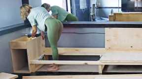 She Couldn't Resist Building This Genius SOFA with Hidden Secrets
