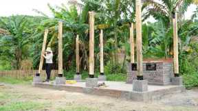 Raising the Kitchen - Erecting the Wooden Frame