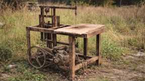 From A Rusted Machine In the Grass to Like-New | Antique Scroll Saw Restoration