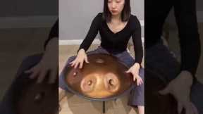 22 Inch Handpan Drum Professional D Key 9 Notes (D4 Bb3 G3 F4 A4 E4 C4 G4 Ding)