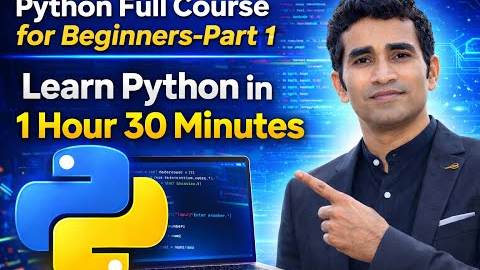 Python Tutorial for Beginners - Full Basics Guide – Part 1 (with Notes & Practice Questions)