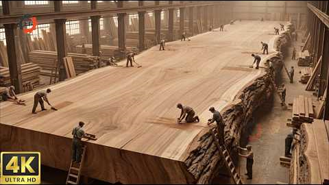 Extreme Giant Wood Processing | Massive Machinery Handling Enormous Logs