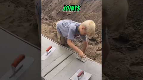 4-6 year old BOY shows ALL, how to FINISH CONCRETE