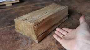 This is a COOL thing made from an ordinary log!!! You can't buy this in a store!!! DIY