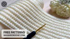 SUPER-DUPER EASY Crochet Pattern for Beginners! 💛 Crochet Stitch for Baby Blanket, Bag & Scarf