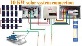 10KW On Grid Solar System Wiring Connection Explained In Hindi | Dharma Electricals
