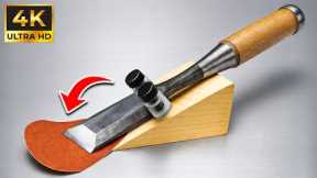 The World's Sharpest Chisel! Easy Way To Sharpen Your Chisel To Razor-Sharp In Just 3 Minutes