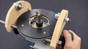New Invention  Handheld Router Square Jig  Rounding Curved Wood 99% of Carpenters Miss