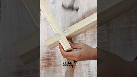 No Nails, No Glue — This Wood Joint Is Super Strong! #woodworking  #woodjoint #tipsandtricks