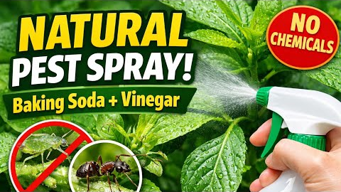 Powerful Homemade Pest Spray for Plants | Baking Soda & Vinegar Natural Insect Killer