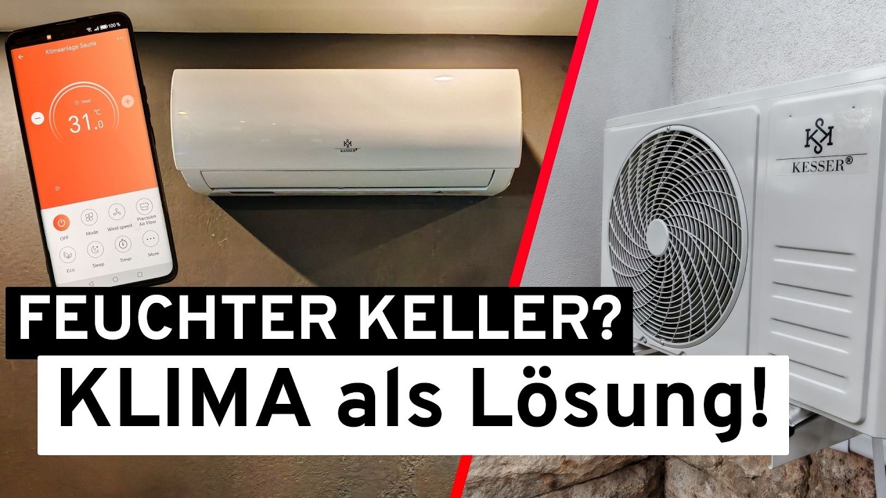 Klimaanlage in der Sauna einbauen? - So steuere ich Wärme & Feuchtigkeit im Keller
