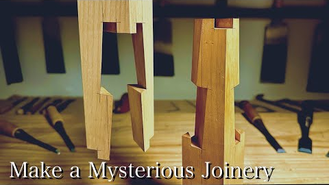 Amazing hand carving by Japanese.Mysterious wood joinery