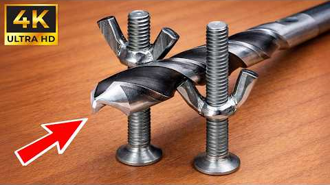 Easy Way To Sharpen Drill Bits Like A Professional Carpenter in Just 2 Minutes