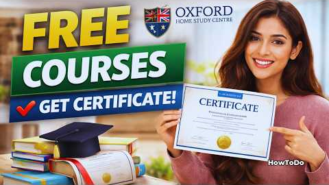FREE Online Courses with Certificate 😍 | Oxford Home Study Centre (OHSC) | Study from Home | HowToDo