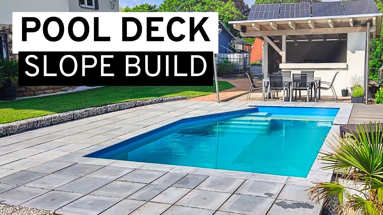 How to Build a DIY Stone Pool Terrace & Retaining Wall
