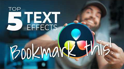 Top 5 Must-Know TEXT EFFECTS! DaVinci Resolve Tutorial for Beginners