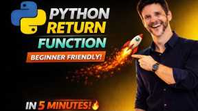 Python tutorial for beginners | Python Return Function Explained! 🚀 #beginnerprogramming #coding 