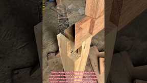 Satisfying Japanese Joinery: No Brackets, No Nails, Just Precision 🪵 #woodworking #tips #tricks #how