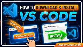 Download and Install VS Code in 1 Minute (Beginners Guide)