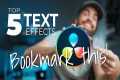 Top 5 Must-Know TEXT EFFECTS! DaVinci 