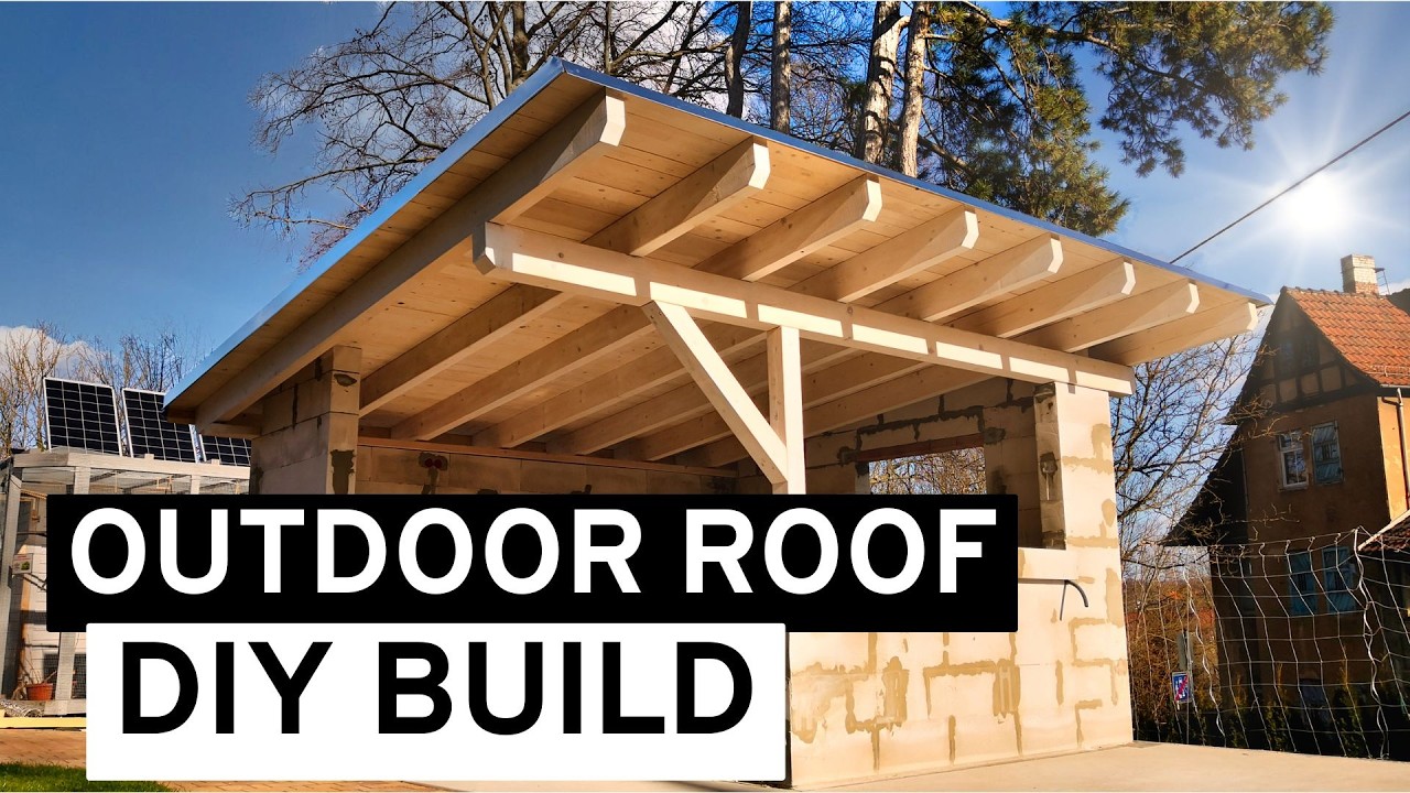How to Build a DIY Garden Kitchen Roof (Step-by-Step)