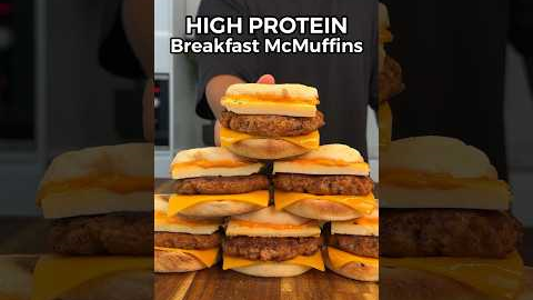 High Protein Meal Prep Breakfast McMuffins! 💪🏼 #highprotein #mealprep #foodie #healthyrecipes