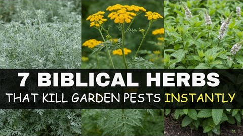 These 7 Biblical Herbs Grow Like WEEDS and Kill Garden Pests