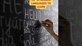 Hardest Languages to Learn 🤓 #language #languagelearning #hindi #mandarin #japan #korean #arabic