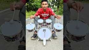 New Jazz Drum 🥁 Set With 5 Drums & Stool Music Drum Testing #shorts