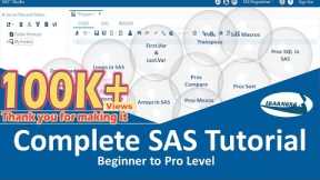 SAS Tutorial for Beginners to Pro Level | The Complete SAS Tutorial | How to Learn SAS Programming