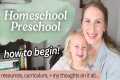 How To Do Preschool Homeschool |