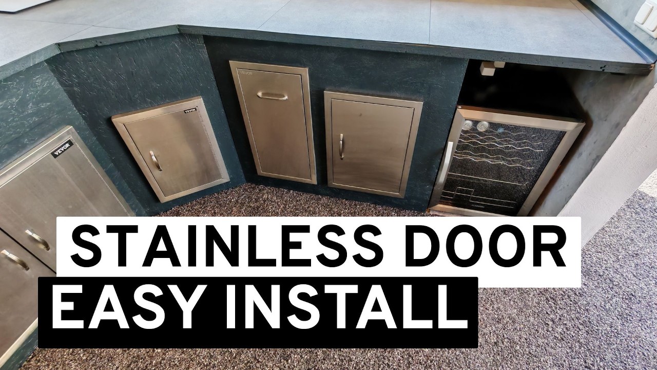 How to Install Stainless Steel Doors in Your DIY BBQ Outdoor Kitchen