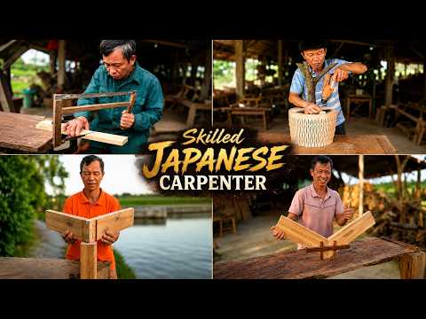 🔴FULLTIME: Skilled Japanese Carpenter Creates Incredible Wood Joints Without Screws