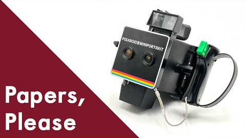 SHORT: Polaroid MiniPortrait Passport Camera