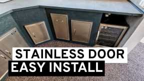 How to Install Stainless Steel Doors in Your DIY BBQ Outdoor Kitchen