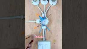 3 Gang switch wiring #electricalwiring #diy #electrical #lightswitch #electricalinstallation