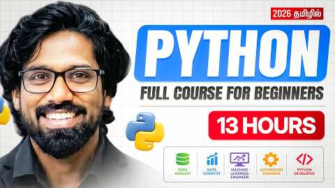 Python Tutorial For Beginners in Tamil (Machine Learning & Notes Included🔥)