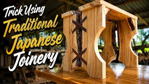 Amazing Woodworking Trick Using Traditional Japanese Joinery